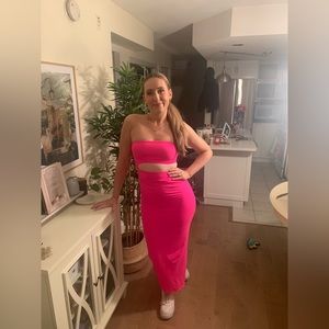 SKIMS Maxi Cutout Dress